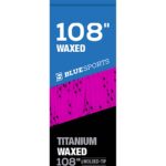 Blue Sports Wax Hockey Laces Pink