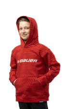 Bauer Graphic Stripe Hoody Ho23 Yth Red (S-L) - Afbeelding 4