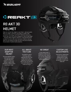 Bauer S25 RE-AKT 3D-HELMET (S-L) - Afbeelding 4