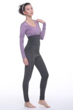 Xamas Classic Griffon Leggings Grey/Purple Stitching - Afbeelding 2