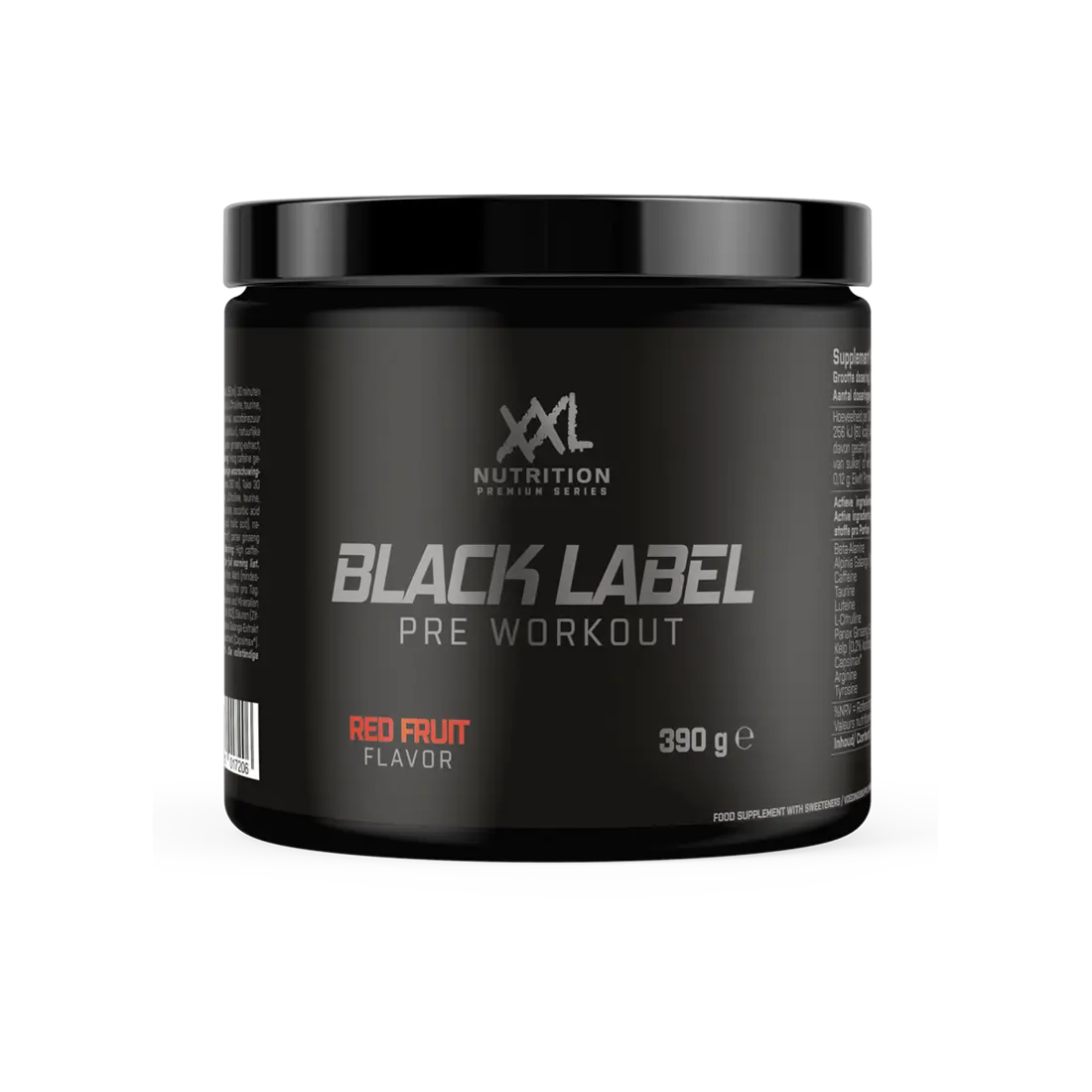 Black20Pre-Workout20Rood20-20gram.webp XXL Nutrition Black Label Pre-Workout - Afbeelding 1