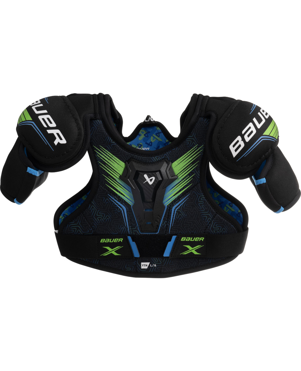 1063718_BTH24_PROTECTIVE_SHOULDER_BAUERX_YTH_catalog-front.jpg Bauer Shoulder Pads Bauer X s24 Yth - Afbeelding 1