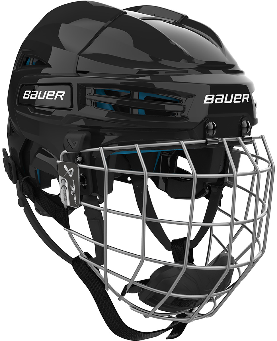 Bauer Hockey Helmet Prodigy 2.0 Combo s26 Blk Yth