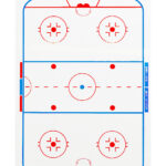 Blue Sports Pocket Size Hockey Coach Board (15.24cm x 10.16cm)