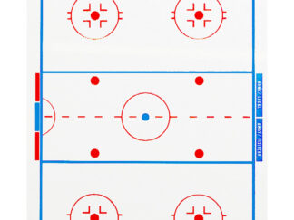 Blue Sports Pocket Size Hockey Coach Board (15.24cm x 10.16cm)