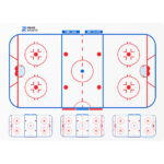Blue Sports Self Adhesive Hockey Coach Board (63.50cm x 43.18cm)