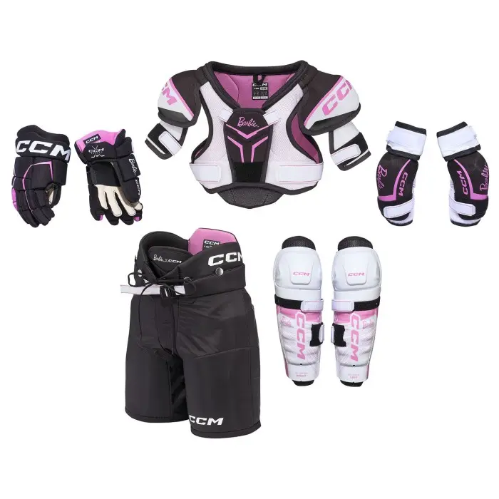 ccm-barbie-x-ccm-protective-starter-kit-yt_jpg.webp Barbie x CCM - Protectie Startersset - Youth - Afbeelding 1