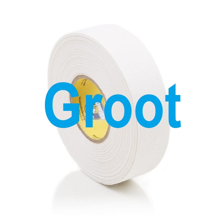 white_cloth_tape_1000x1000_1.jpg Howies - 50 Yard IJshockey Sticktape 2,5cm x 46m - Afbeelding 1
